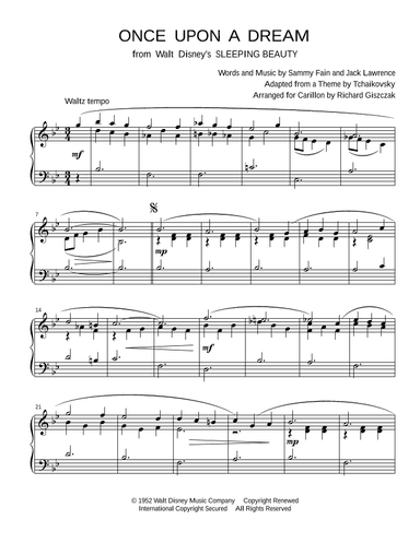 Once Upon A Dream (arr. Richard Giszczak)