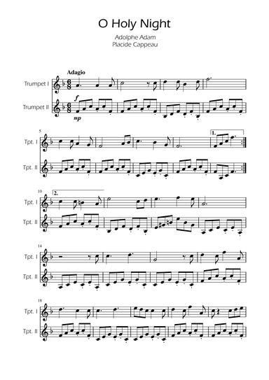 O Holy Night - Trumpet Duet (arr. Ygor Nunes)
