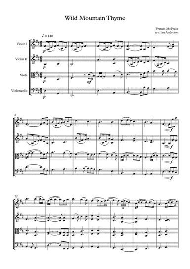 Wild Mountain Thyme (arr. Ian Anderson)