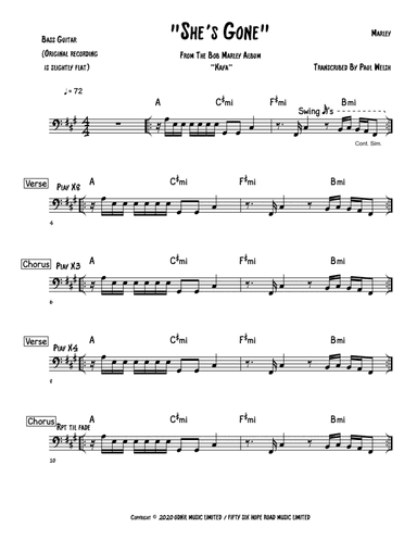 She's Gone (arr. Accubass)