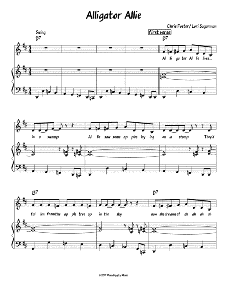 Alligator Allie - Full Score