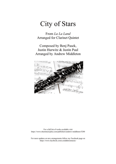 City Of Stars (arr. Andrew Middleton)