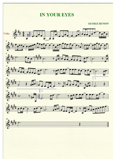 In Your Eyes (arr. archecollamusic)