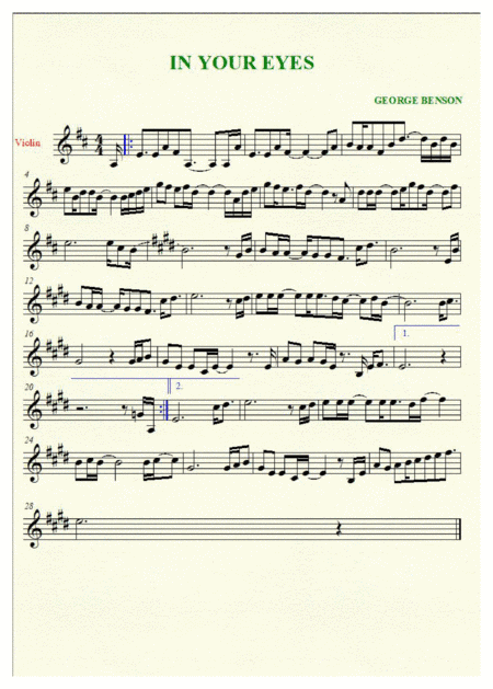 In Your Eyes (arr. archecollamusic)