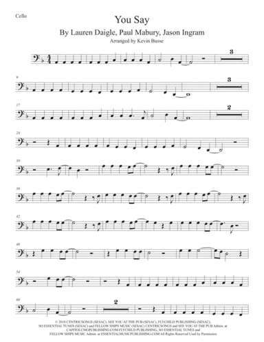 You Say (arr. Kevin Busse)