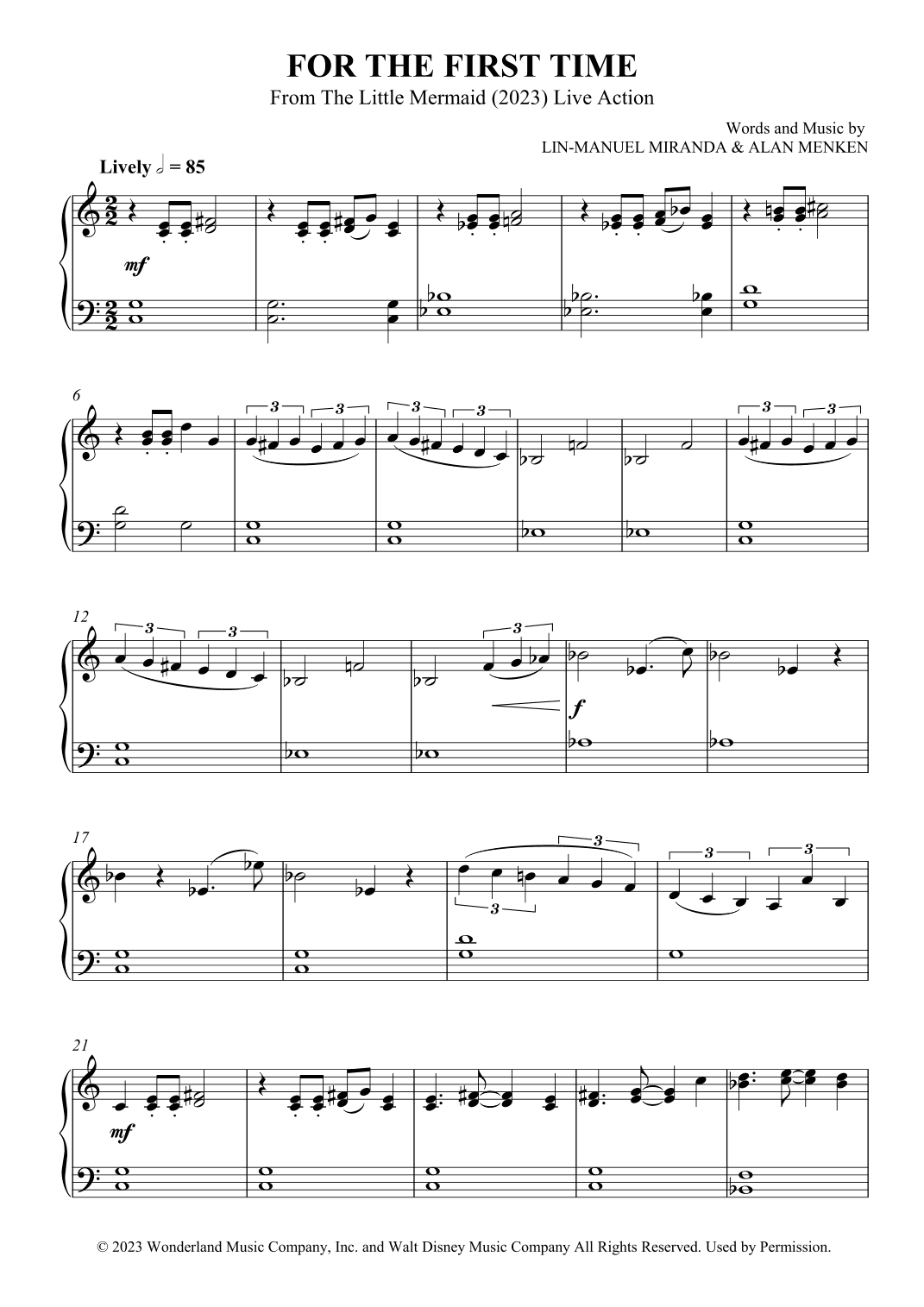 For The First Time (arr. SCMusic)