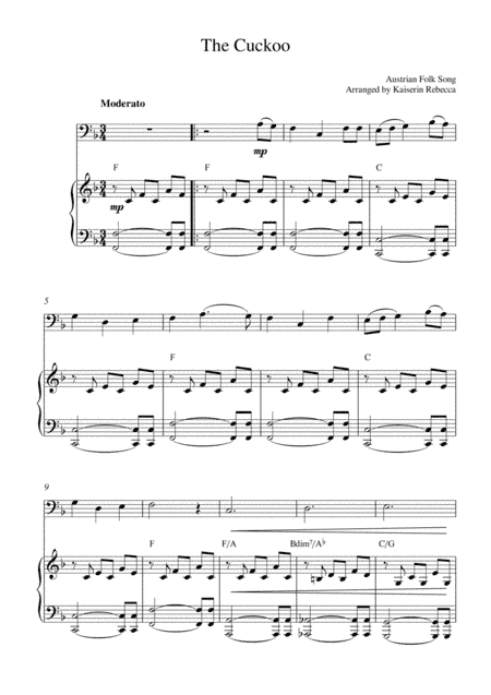 The Cuckoo (arr. Kaiserin Rebecca)