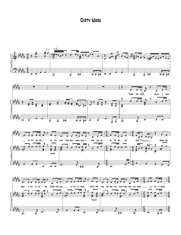Dirty Work (arr. Biegler)