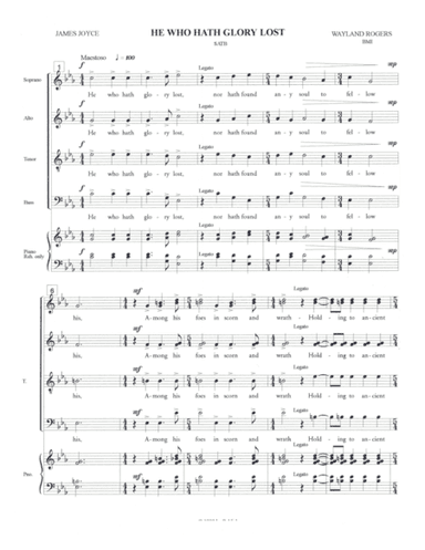 He Who Hath Glory Lost