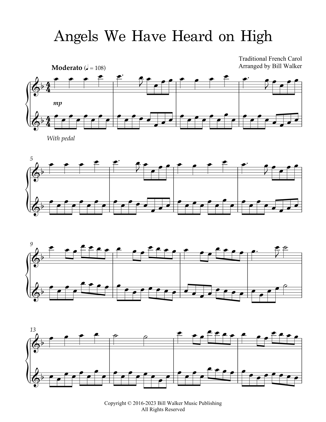 Angels We Have Heard on High (arr. Bill Walker)