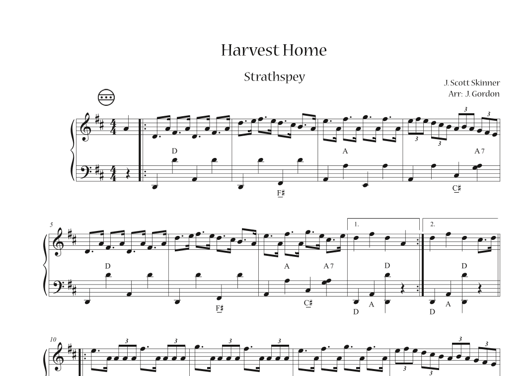 Harvest Home (arr. Julia Gordon)
