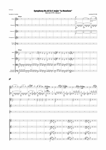 Haydn - Symphony No.63 in C major, Hob.I:63 "La Roxelane" Ver.II (arr. J.G. Cucó Barber)