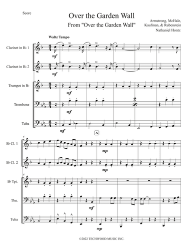Over The Garden Wall (arr. Nathaniel Hontz)