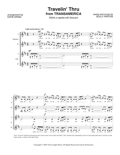 Travelin' Thru (arr. Katie Kring)