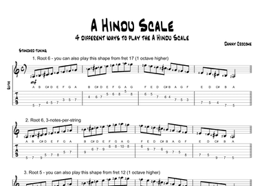 A Hindu Scale (4 Ways to Play)