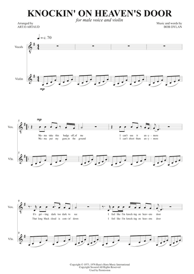 Knockin' On Heaven's Door (arr. Art.o Artaud)
