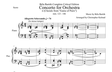 Bartok Bela Complete Critical Edition (arr. Christopher Kalstad)