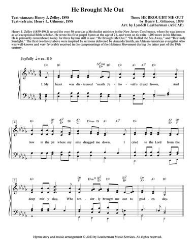 He Brought Me Out (arr. Lyndell Leatherman)