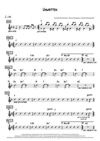 Unwritten (arr. Lef Germenlis)