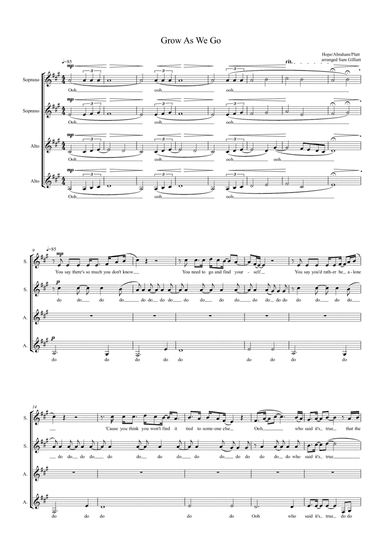 Grow As We Go (arr. Sam Gilliatt)