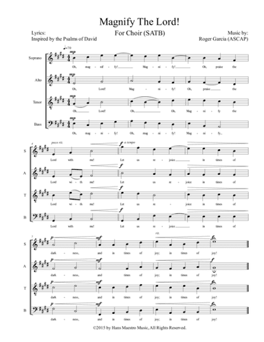 Magnify The Lord (SATB)