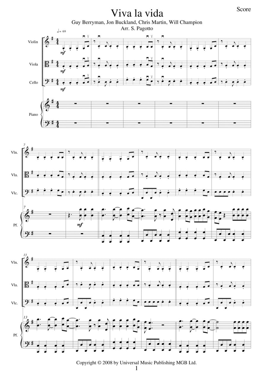 Viva La Vida (arr. Stefano Pagotto)