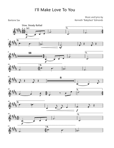 I'll Make Love To You (arr. David Lartey)