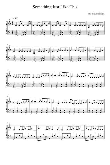 Something Just Like This (arr. Andrew Taggart)