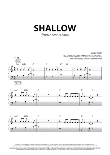 Shallow (arr. Cadenza Editions)