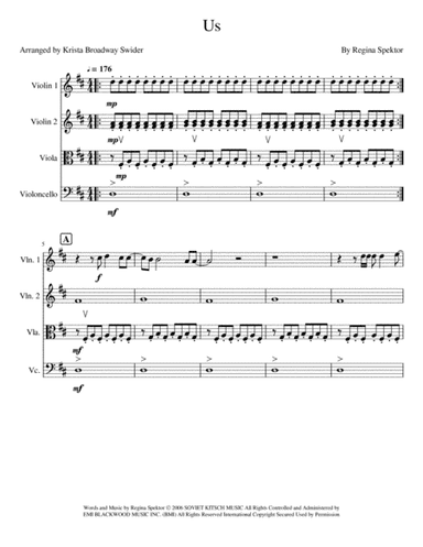 Us (arr. Krista Broadway Swider)