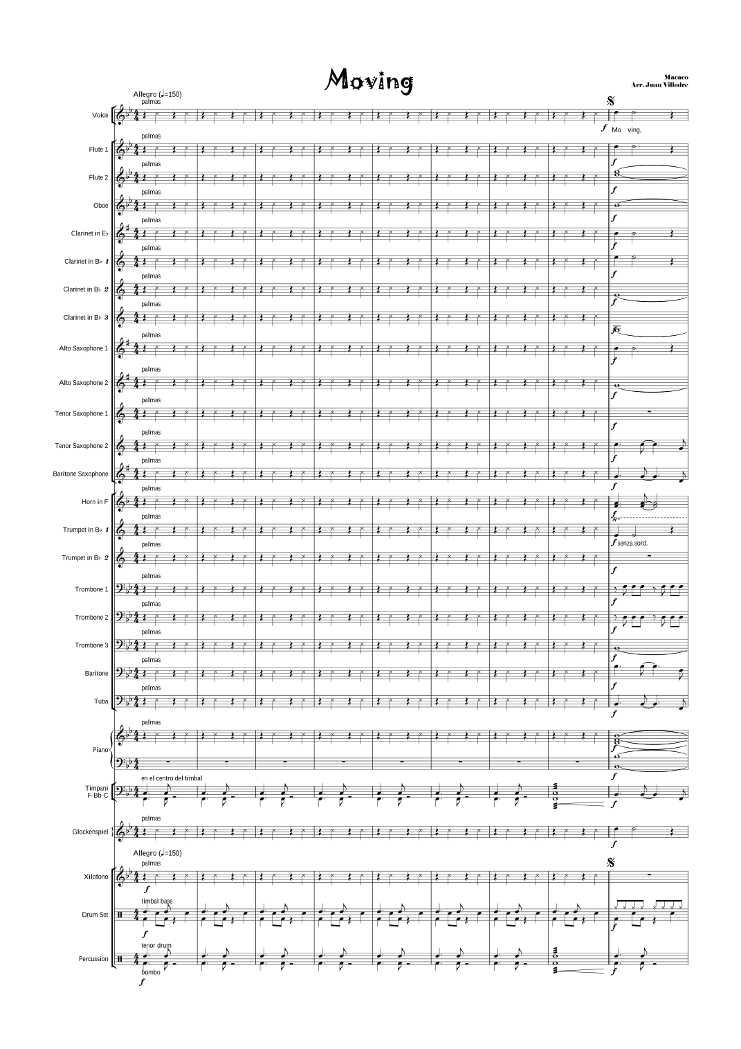 Moving (arr. Juan Villodre)