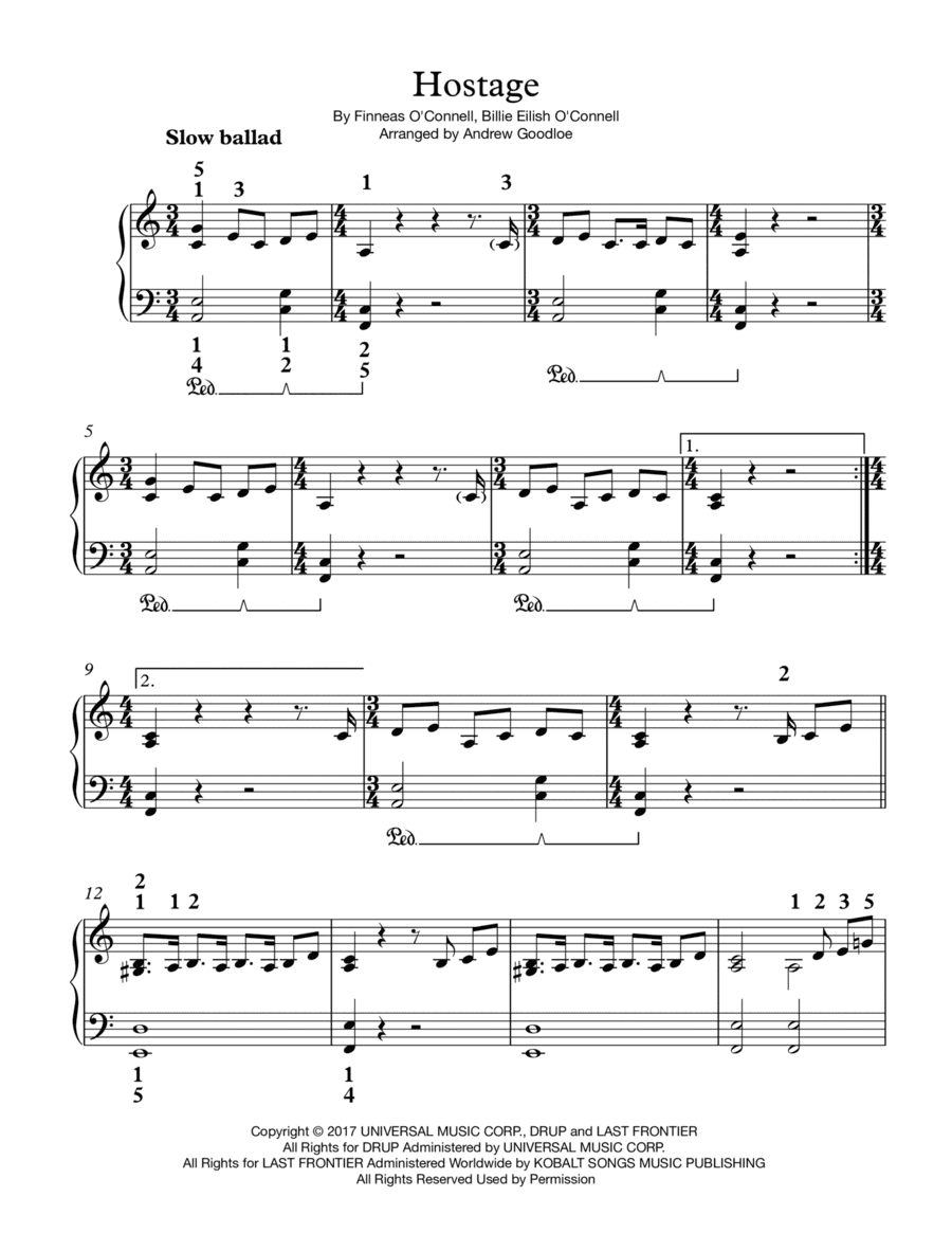 Hostage (arr. Andrew Goodloe)