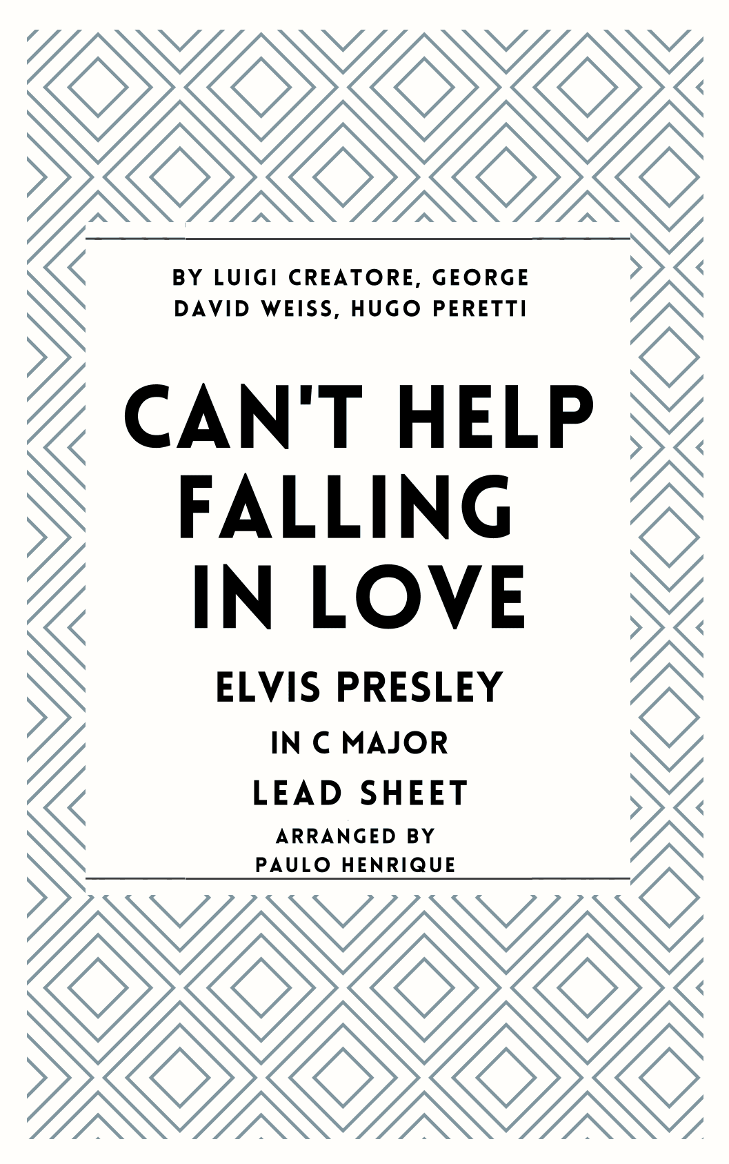 Can't Help Falling In Love (arr. Paulo Henrique)