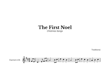 The First Noel for Easy Clarinet Solo (arr. Marcos Soares)