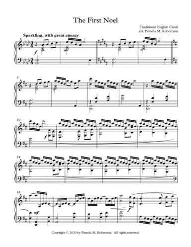 The First Noel (arr. Pamela M. Robertson)