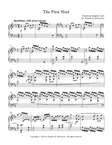 The First Noel (arr. Pamela M. Robertson)