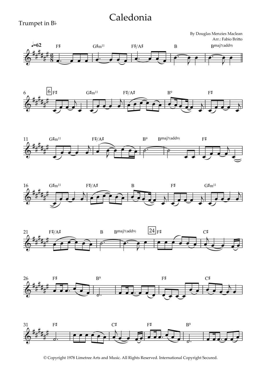 Caledonia (arr. Fabio Britto)