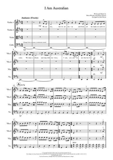 I Am Australian (arr. Julie Bevan)