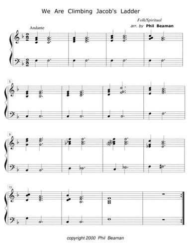 We Are Climbing Jacob's Ladder-piano solo (arr. Phil Beaman)