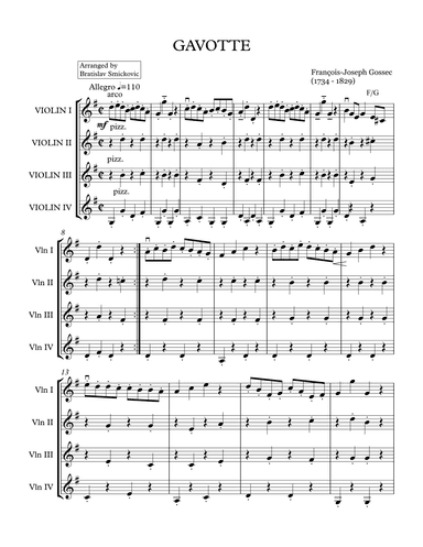 Gavotte (arr. Bratislav Smickovic)