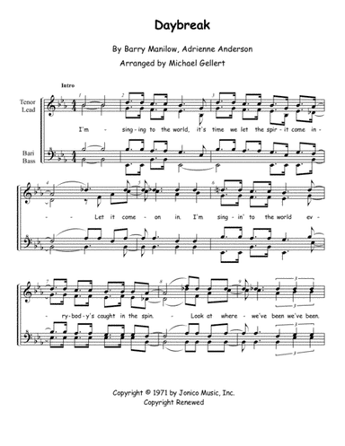 Daybreak (arr. Michael Gellert)
