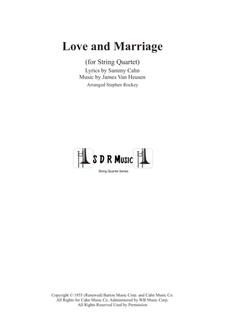 Love And Marriage (arr. Stephen Rockey)