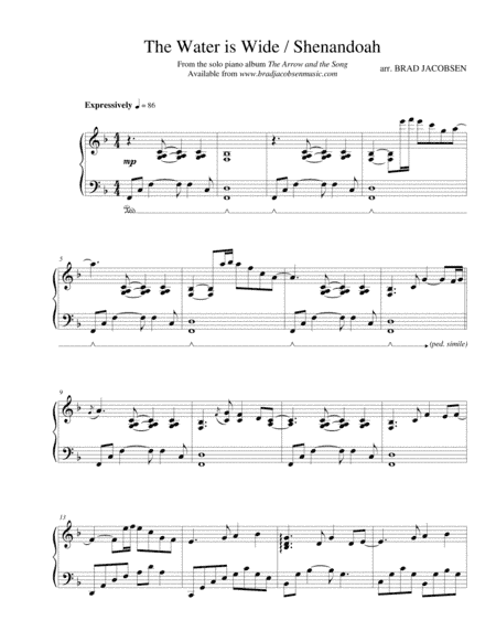 The Water is Wide/Shenandoah (arr. Brad Jacobsen)