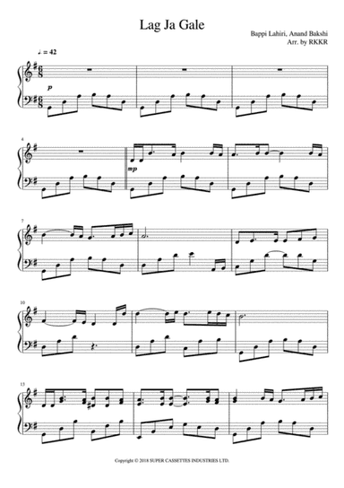 Lag Ja Gale (arr. RKKR)