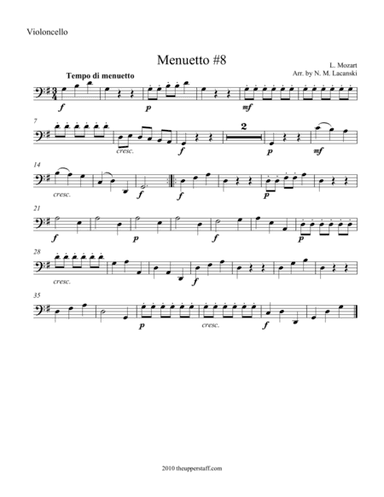 Menuetto #8 (arr. Nick Lacanski)