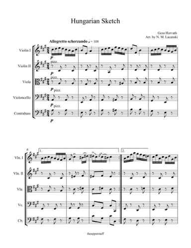 Hungarian Sketch (arr. Nick Lacanski)
