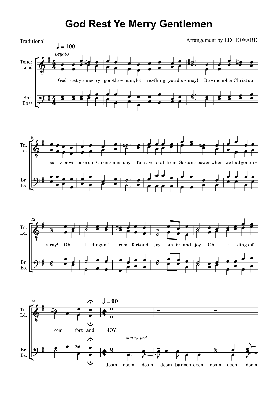 God Rest Ye Merry Gentlemen (arr. Ed Howard)