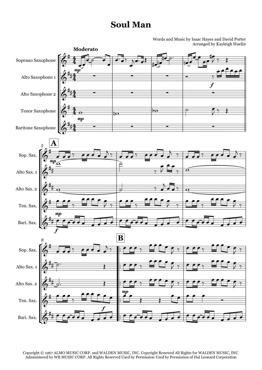 Soul Man (arr. Kayleigh Huelin)