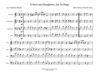 O Sons and Daughters, Let Us Sing! (arr. Dominic Meccia)