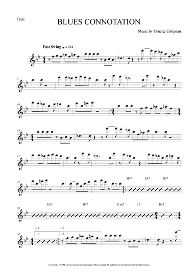 Blues Connotation (arr. The Sheet Music Library)